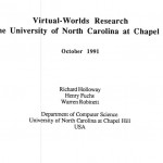 Virtual Worlds Research at the University of North Carolina at Chapel Hill.